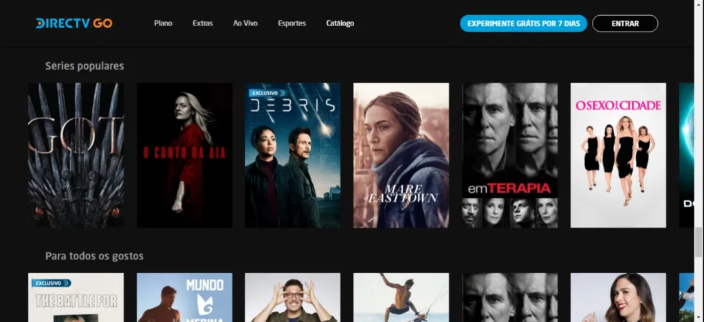 O directv go é um iptv pago que concede acesso a diversos filmes, séries e até mesmo canais de tv