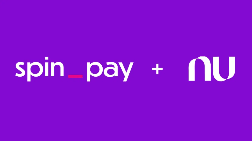 Logo da nubank com a spin pay