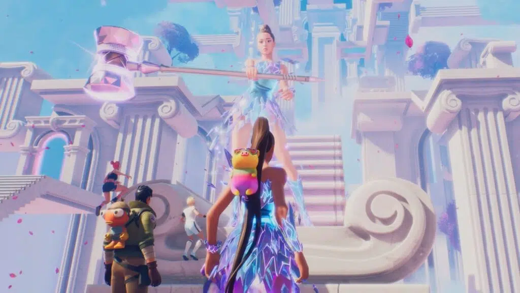 Ariana grande em evento no fortnite