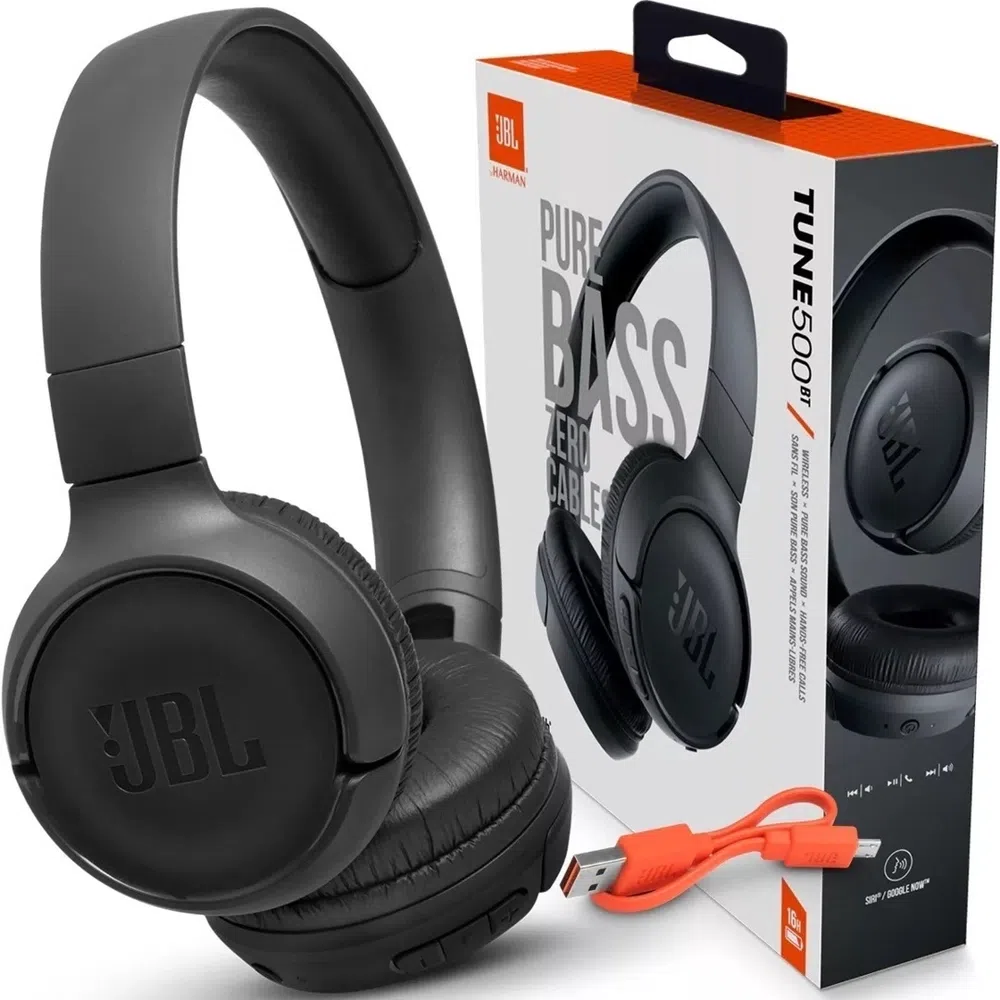 Headphone jbl tune 500bt como sugestão de presentes para o natal. Reprodução: lojas americanas.