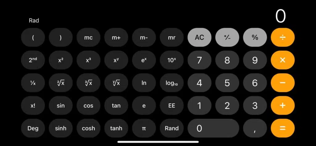 Calculadora do iphone