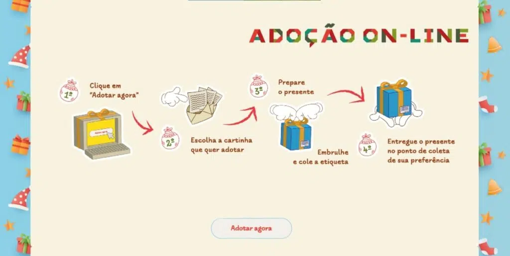 Papai noel dos correios 2021: como adotar uma cartinha virtual