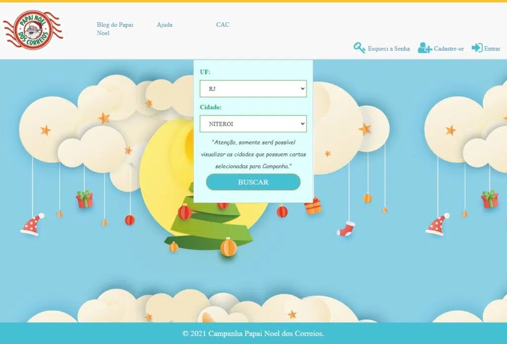 Papai noel dos correios 2021: como adotar uma cartinha virtual