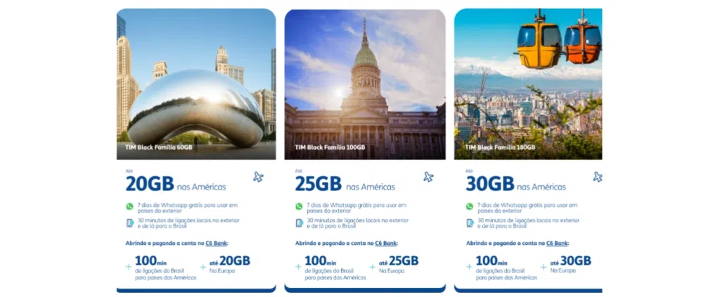 Planos tim para roaming internacional exigem que você seja cliente pós pago