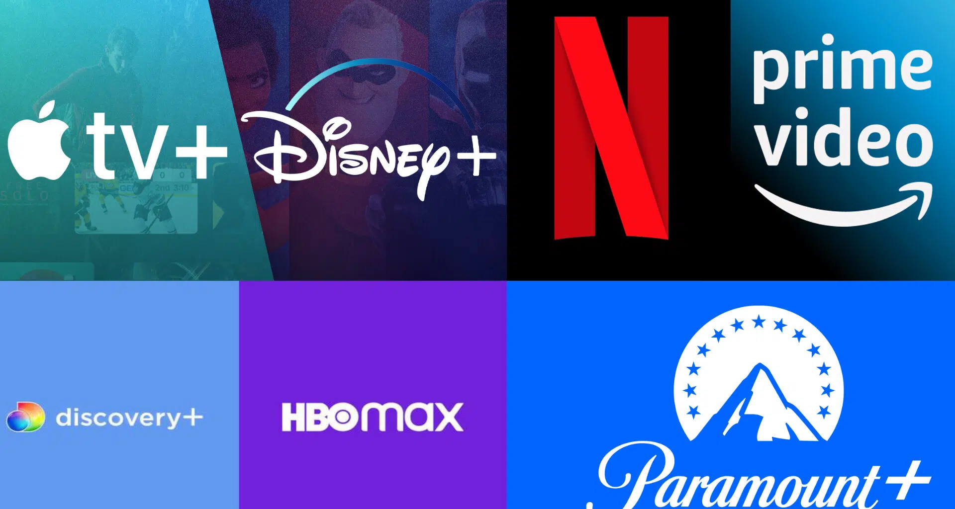 Logos de plataformas de streaming