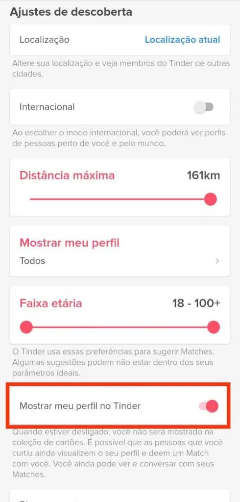 Tutorial de como ocultar o tinder