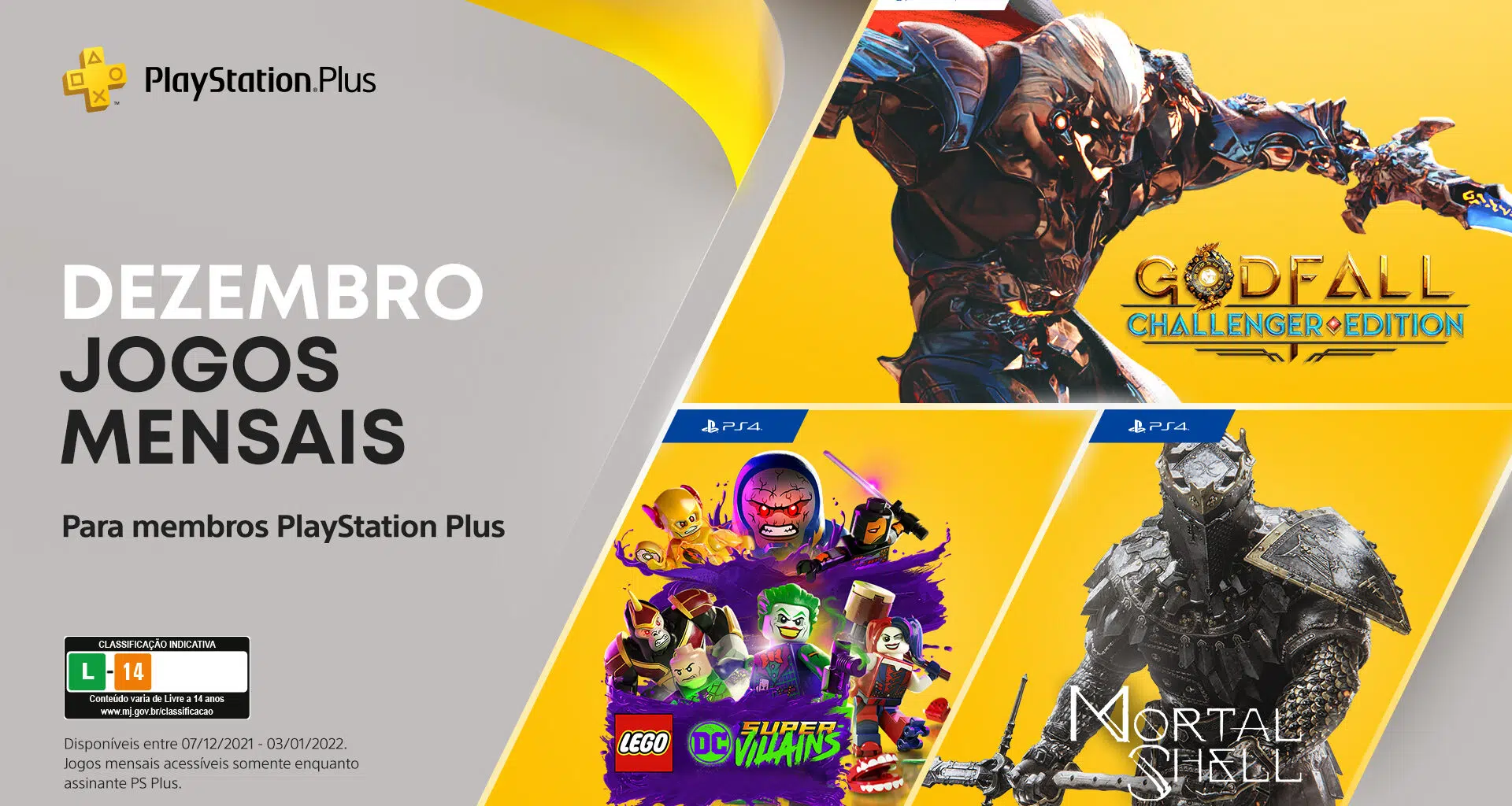 Ps plus de dezembro traz godfall: challenger edition, mortal shell e mais