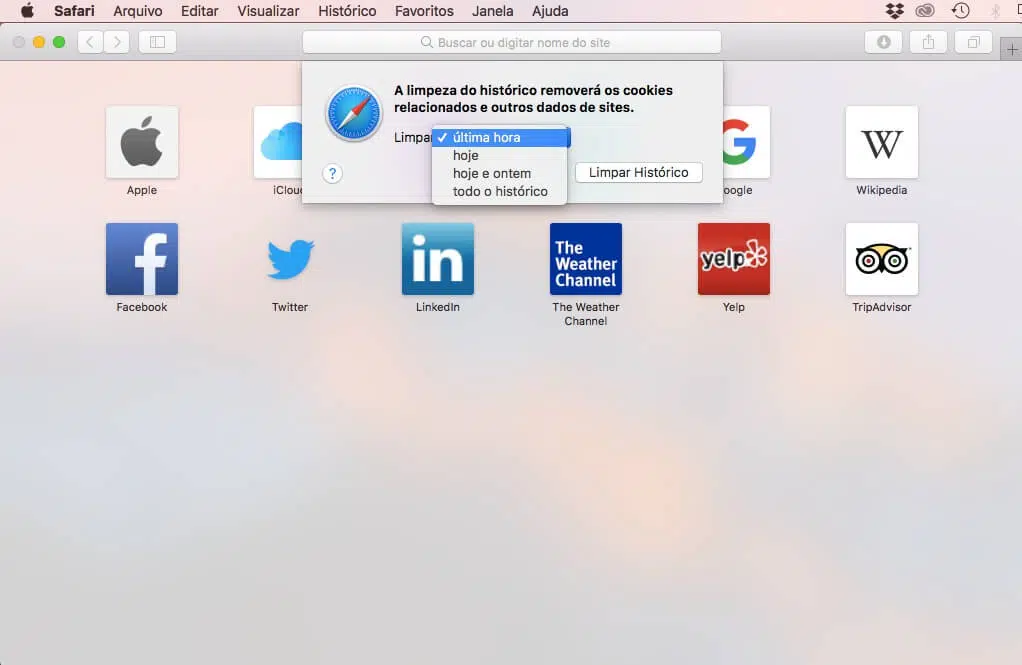 Como limpar o cache no safari