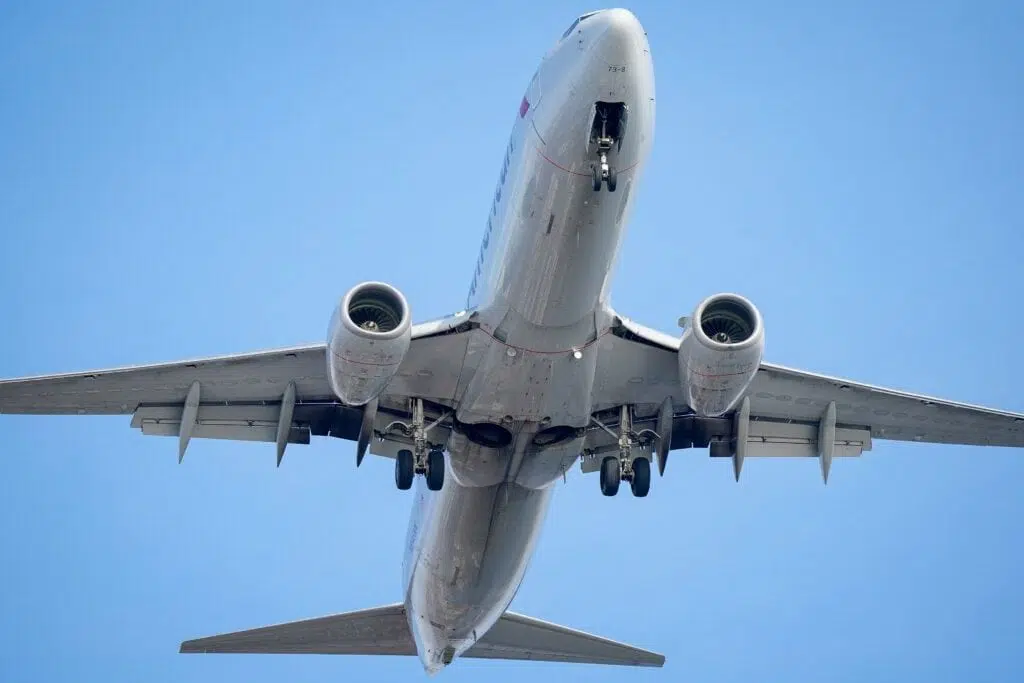 Avião de companhias aéreas