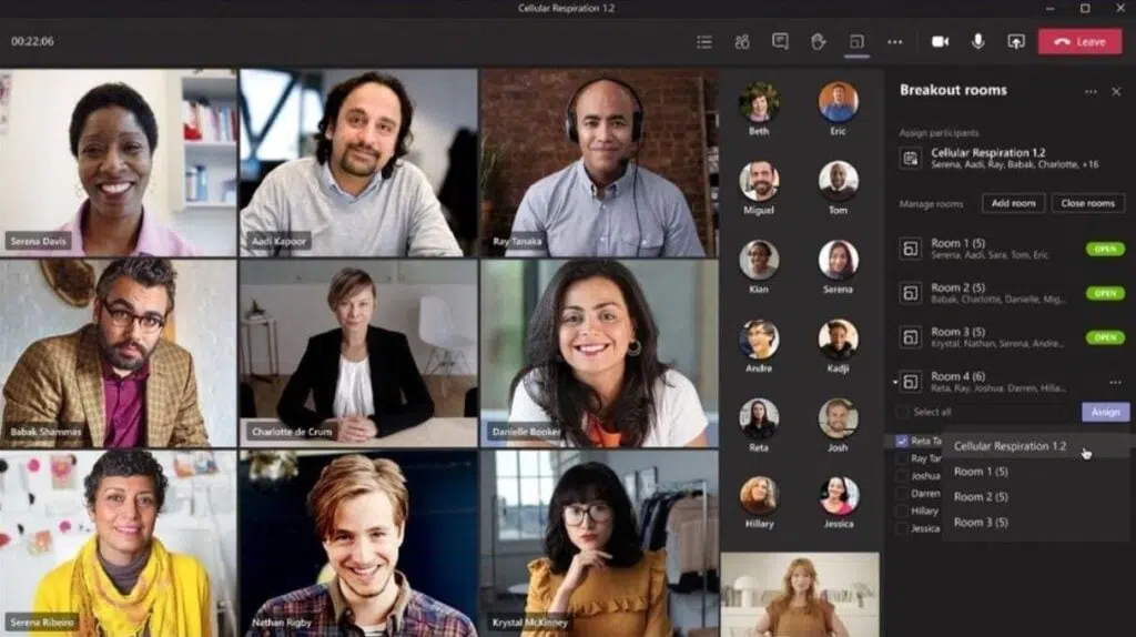 Videochamada no microsoft teams