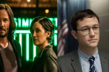 Cena de matrix ressurections e snowden