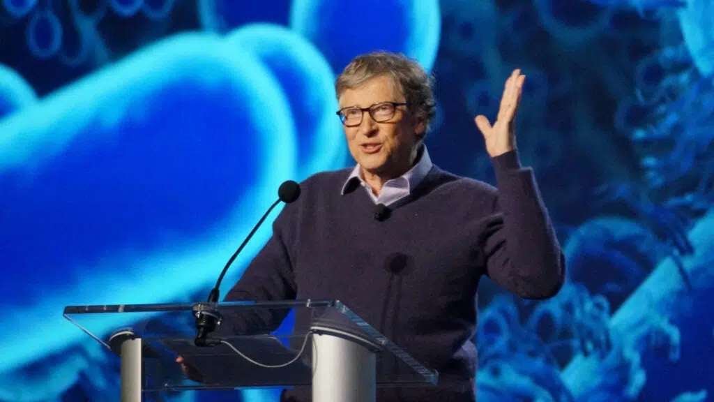 Bill gates palestrando sobre nova pandemia