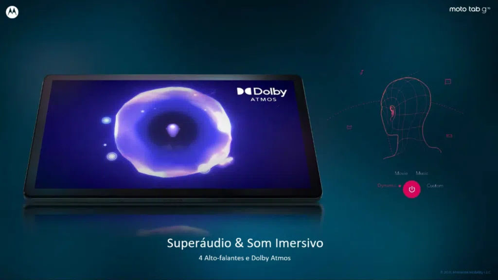 Dolby atmos do moto tab g70