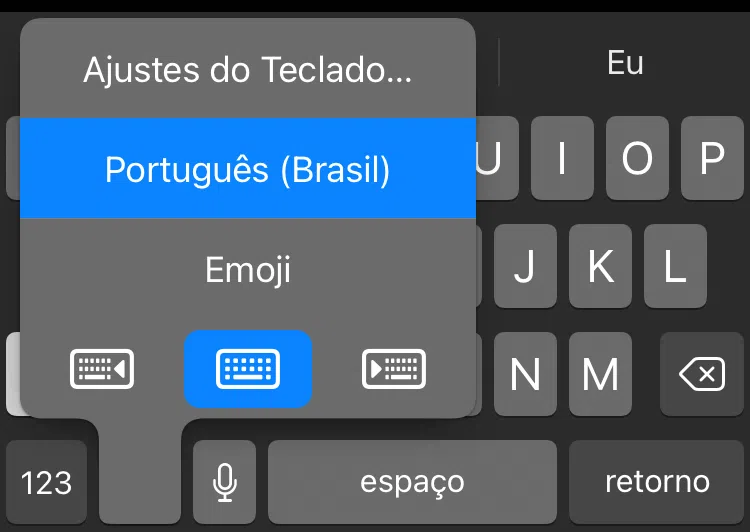 Altere o tamanho do teclado