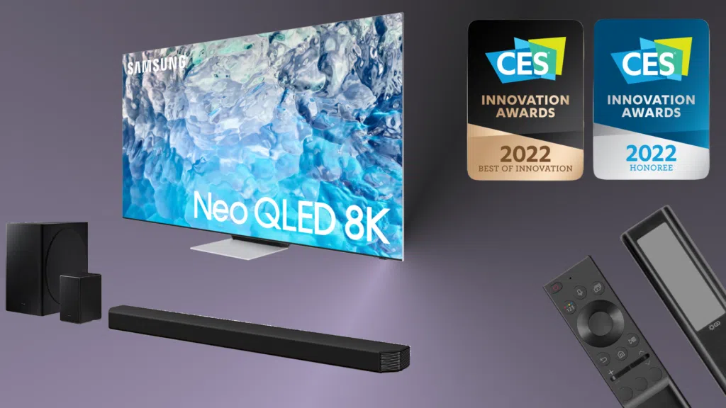 Tvs e soundbars da samsung recebem prêmios da ces 2022. Empresa apresentou novidades para mercado de smart tvs, soundbars e até mesmo nfts