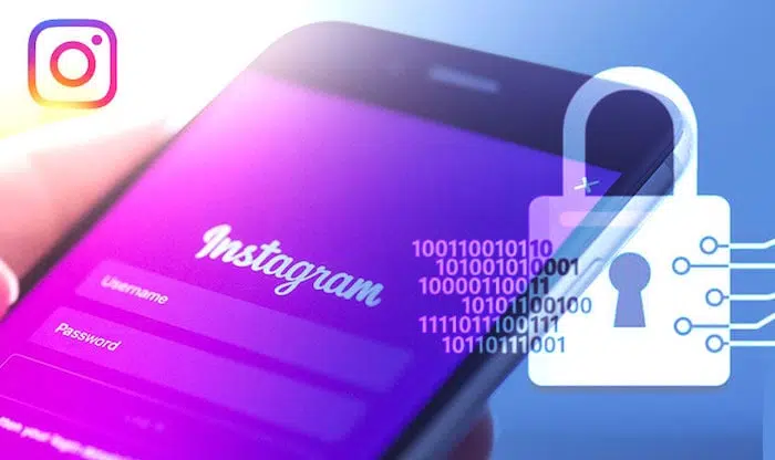 Smartphone com aplicativo do instagram aberto