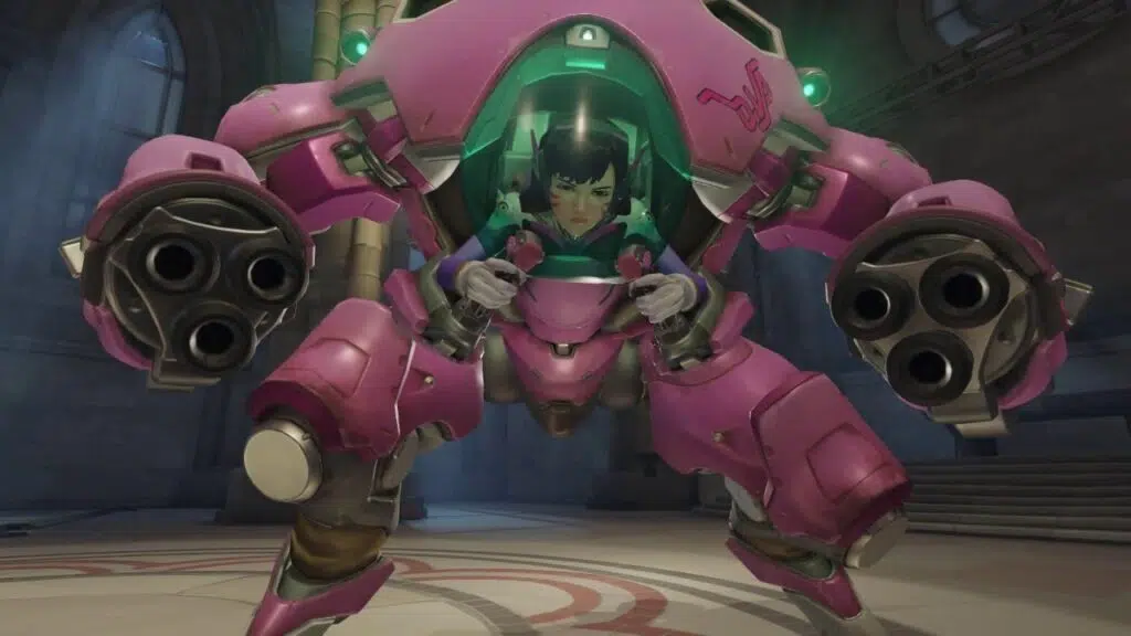 D. Va, de overwatch, é uma personagem da classe tank