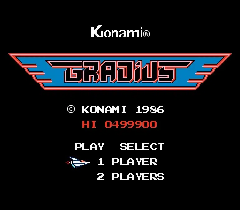 Gradius foi o grande originador do konami code