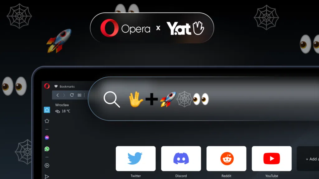 Opera passa a acessar endereços web com emojis