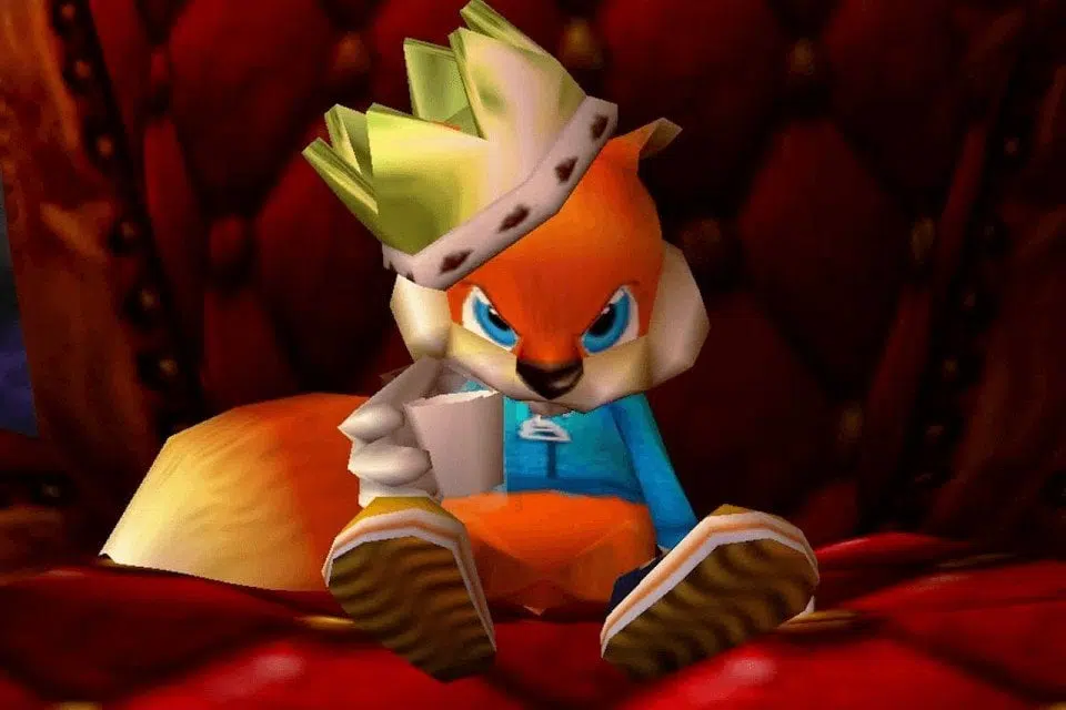 Conker's bad fur day, desenvolvido pela rare (imagem: reprodução)