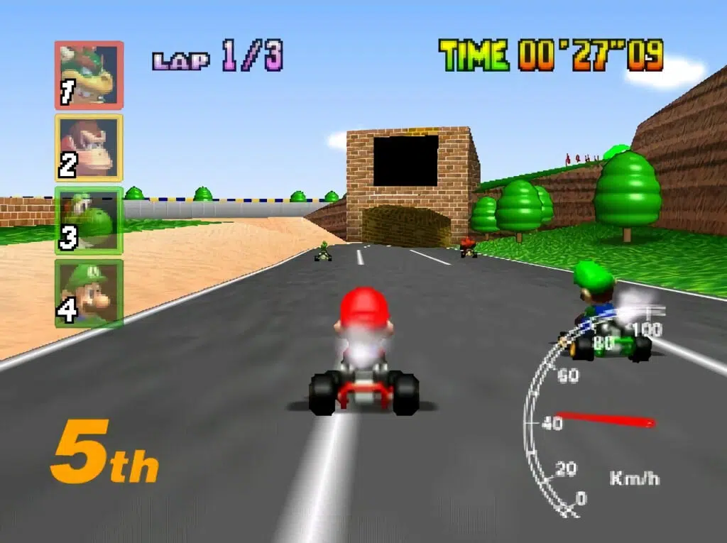 Screenshot de mario kart 64, desenvolvido pela nintendo (imagem: reprodução)