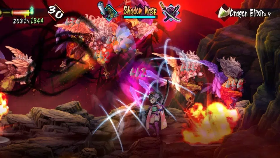 Screnshot de muramasa: the demon blade, desenvolvido pela vanillaware (imagem: reprodução)