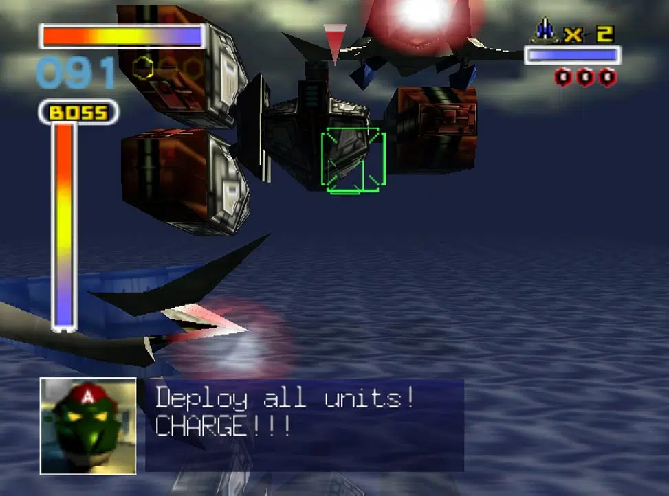 Screenshot de star fox 64, desenvolvido pela nintendo (imagem: reprodução)