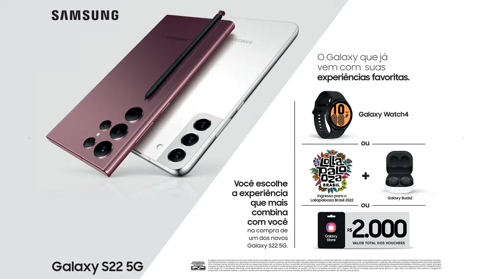 Promoções especiais para o galaxy s22