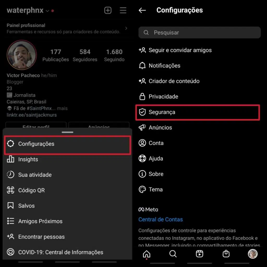 Foto explicativa para conseguir saber quais códigos de reserva do instagram