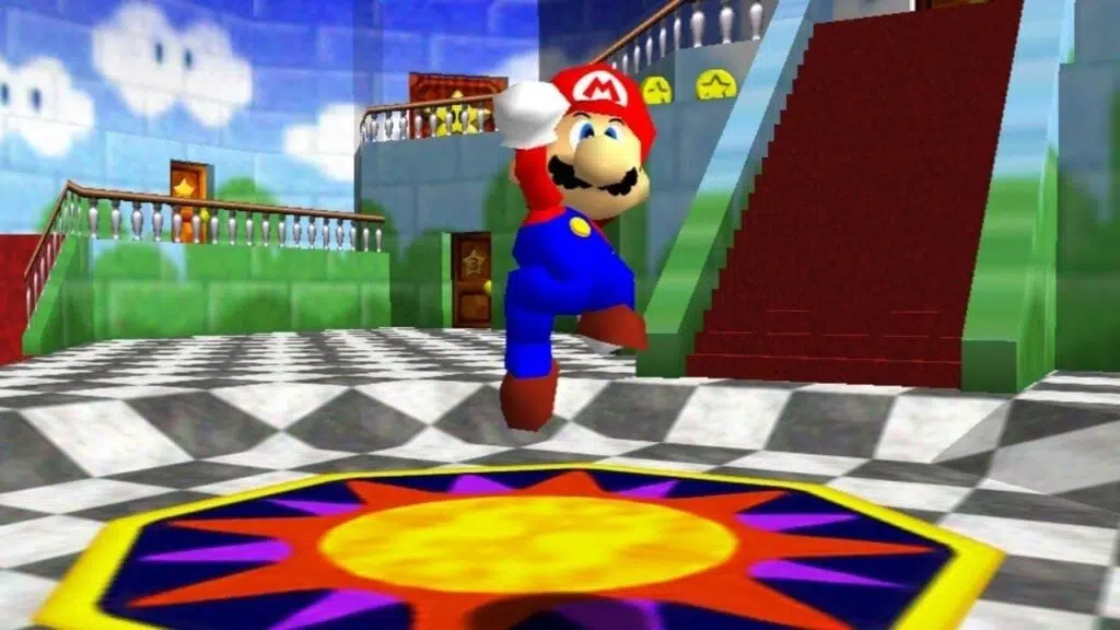 Screenshot de super mario 64, desenvolvido pela nintendo (imagem: reprodução)