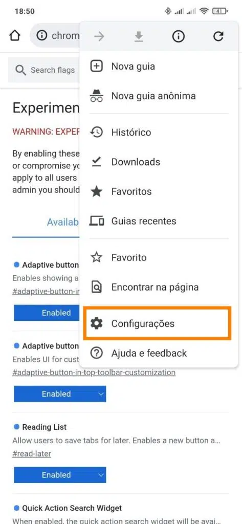 10 funções secretas para melhorar o chrome para android. Configurações secretas adicionam recursos úteis que podem melhorar a navegação no chrome para android; saiba mais sobre como ativá-las