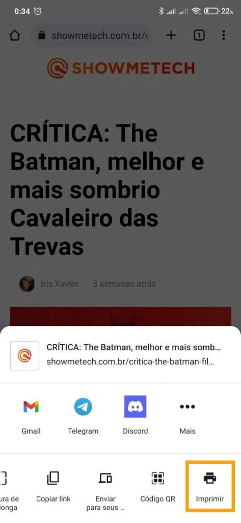 Salvar uma página em pdf no android via chrome