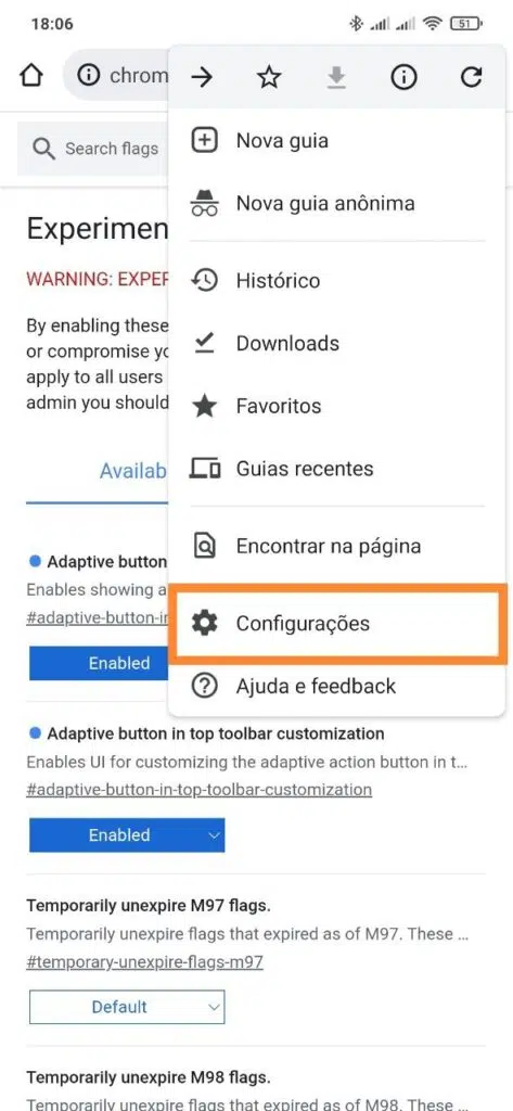 Melhorar a navegação no google chrome