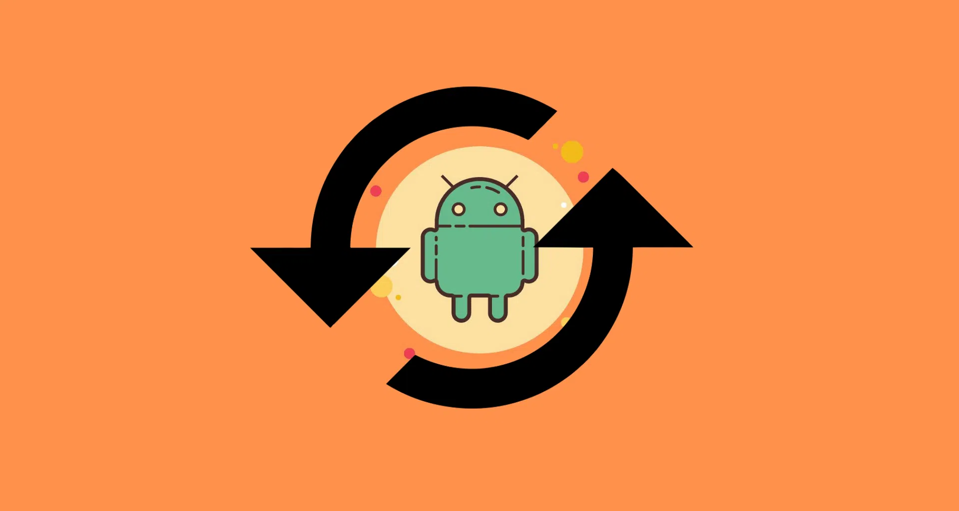 Animação para representar backup do android