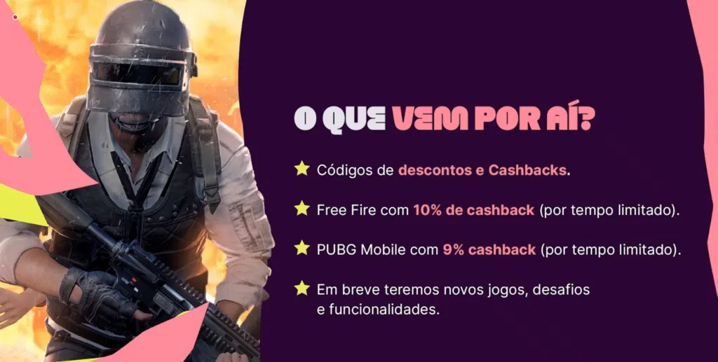 Detalhes da codacash, carteira virtual da codashop para jogos mobile