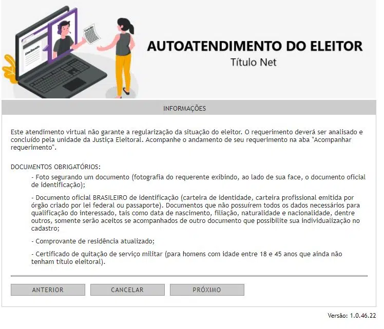 Como tirar o título de eleitor pela internet. Reprodução: lucas gomes, showmetech