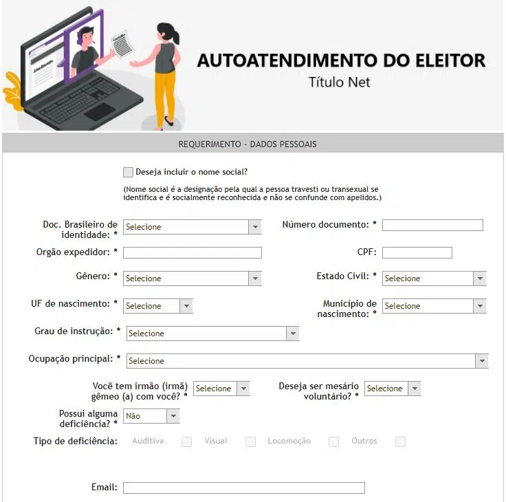 Como tirar o título de eleitor pela internet. Reprodução: lucas gomes, showmetech