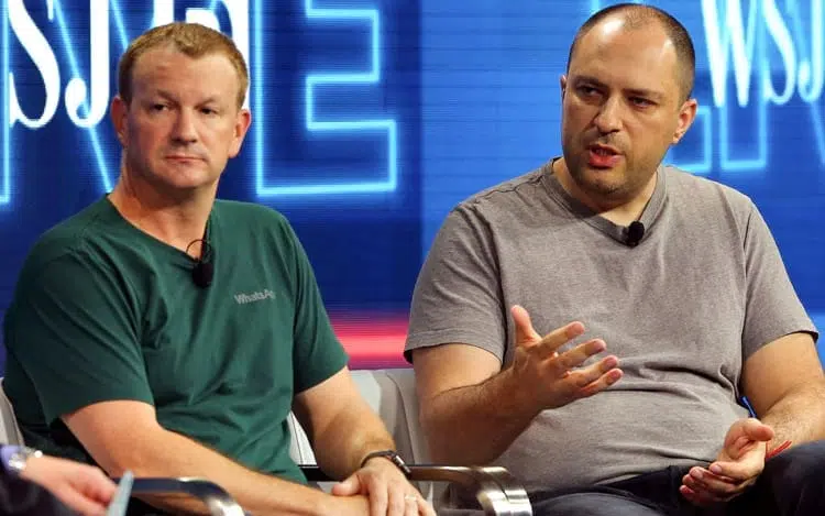 Jan koum e brian acton, fundadores do whatsapp