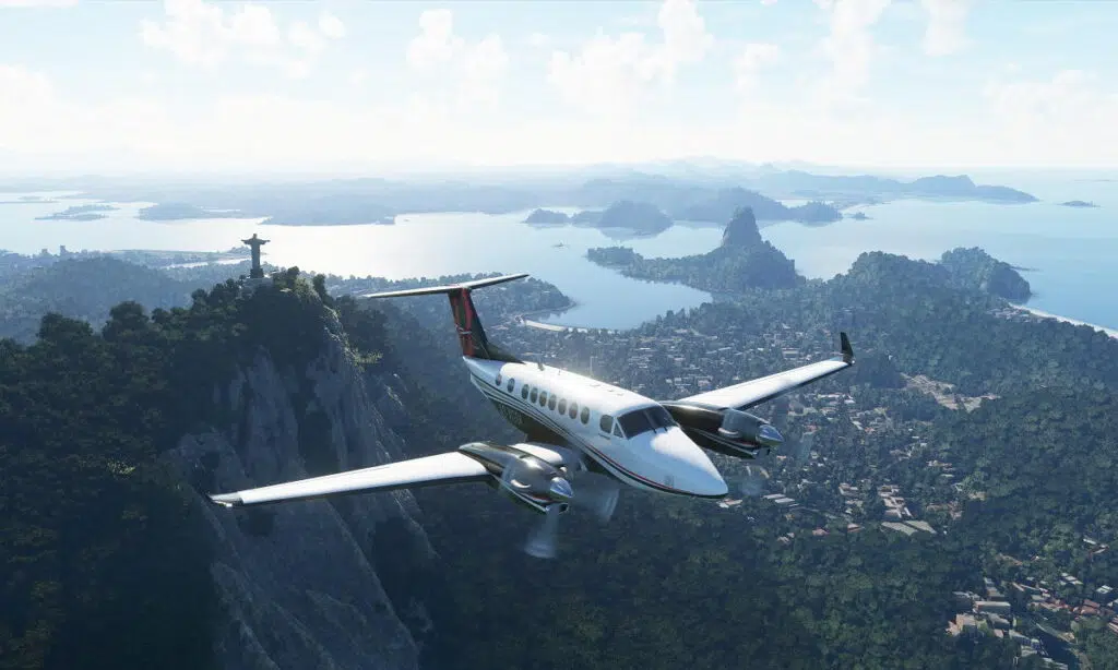 Captura de tela do microsoft flight simulator