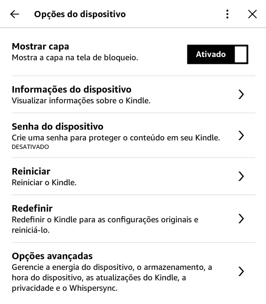 Exiba capa de livro - dicas para kindle