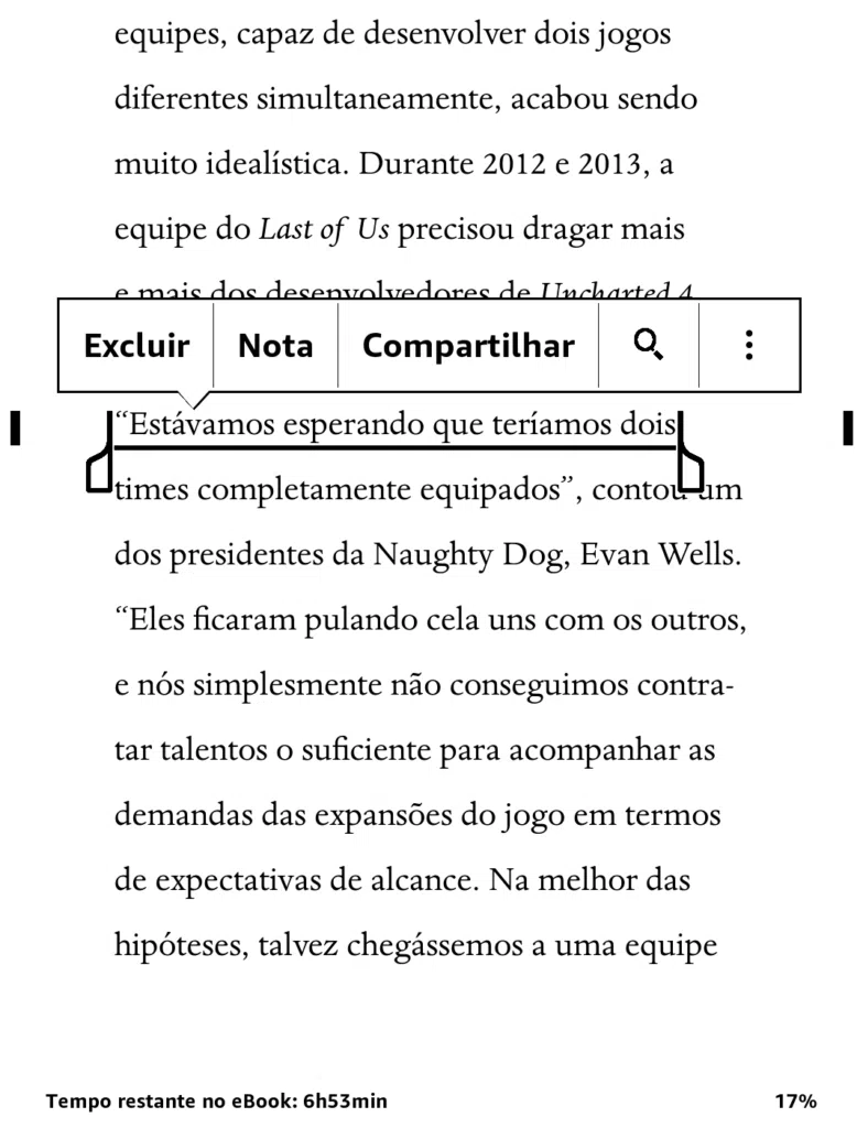 Sublinhe textos. Imagem: reprodução