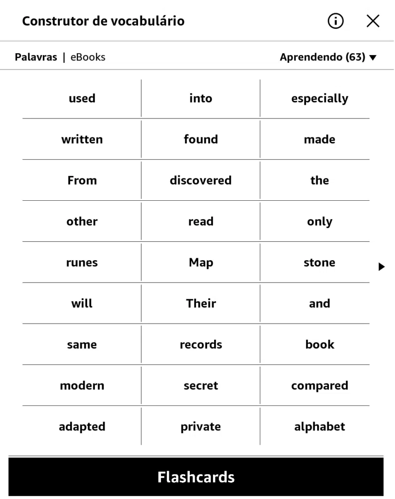 Use o construtor de vocabulário. Imagem: reprodução