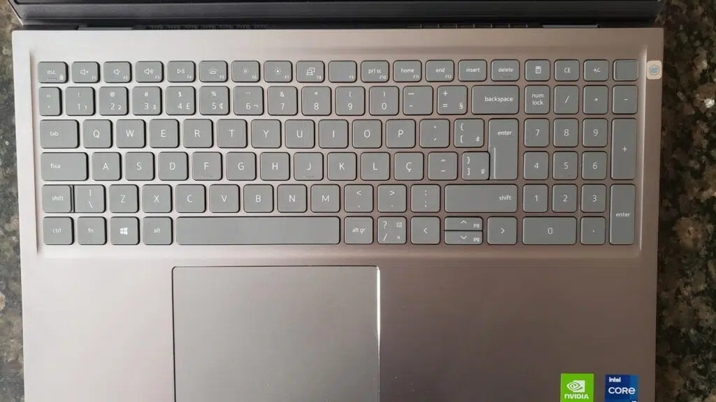 Imagem do teclado do notebook