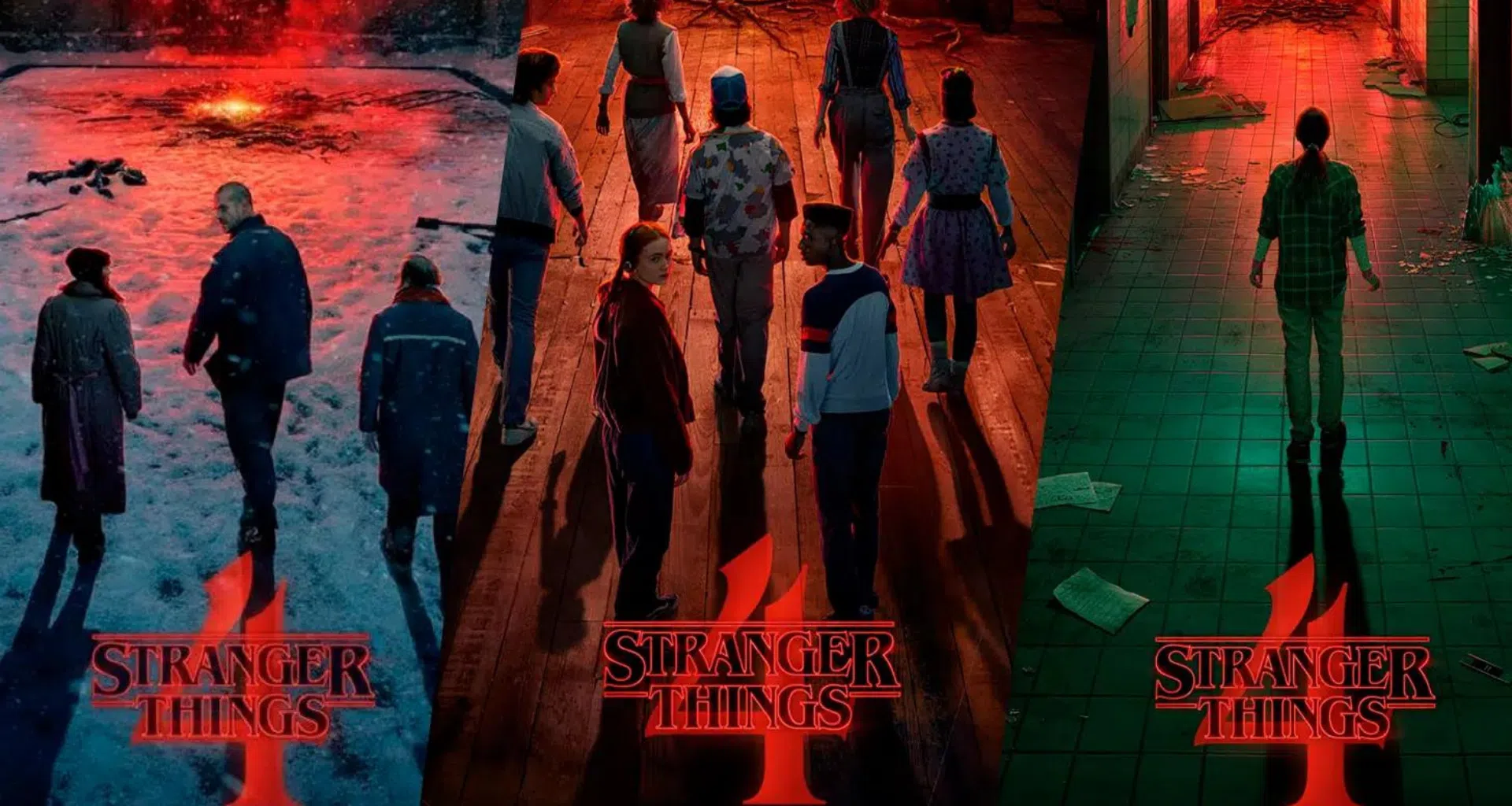 Pôsteres da quarta temporada de stranger things