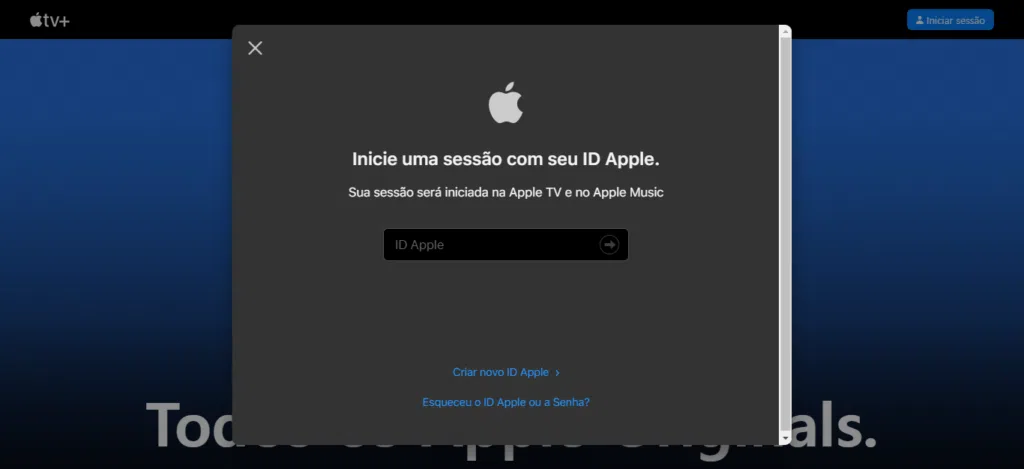 Criar um apple id no apple tv é super fácil