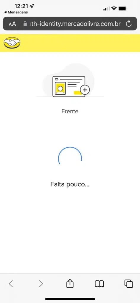 Passo 8: finalizando nossa orientação sobre bloquear conta do mercado pago, agora você deve enviar a foto do verso do seu documento e seguir as instruções da plataforma. Reprodução: lucas gomes, showmetech