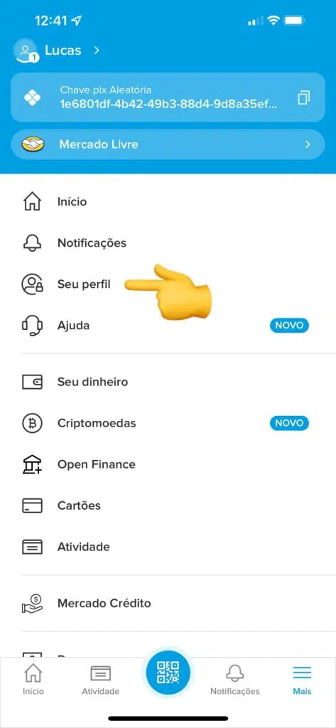 Passo 8: siga as instruções para chegar às configurações da conta e alteração de senha. Reprodução: lucas gomes, showmetech