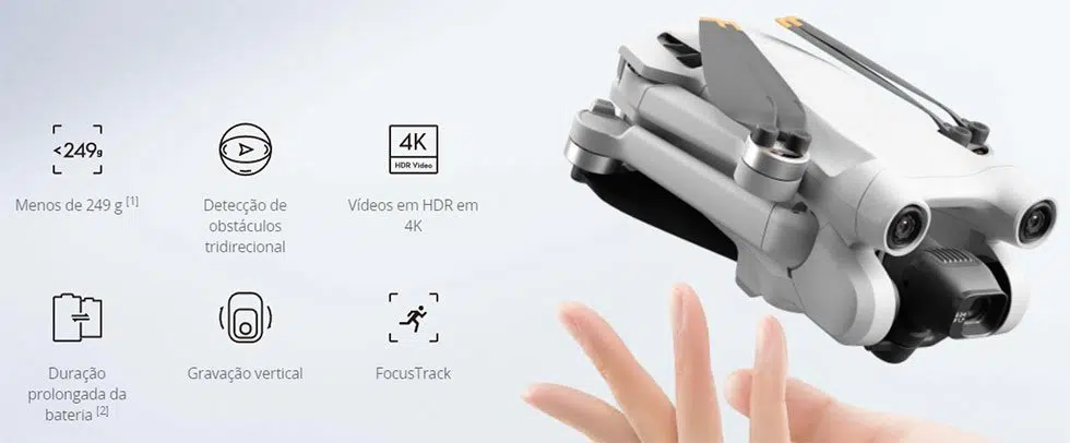 Dji anuncia mini 3 pro com apenas 249g e câmera de 48 mp. Os destaques do novo dji mini 3 pro são os sensores de obstáculos e seu gimbal redesenhado; confira todos os detalhes do lançamento