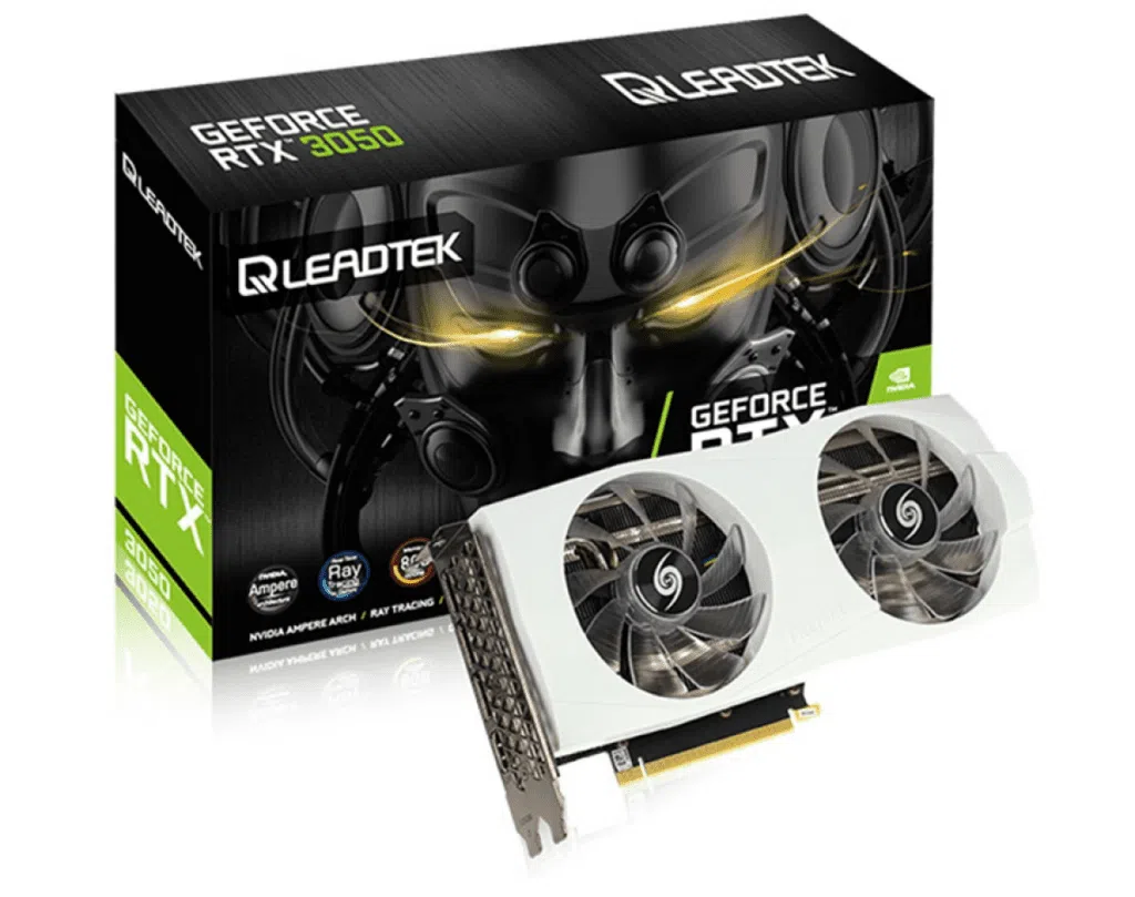 Leadtek geforce rtx 3050 hurricane white edition