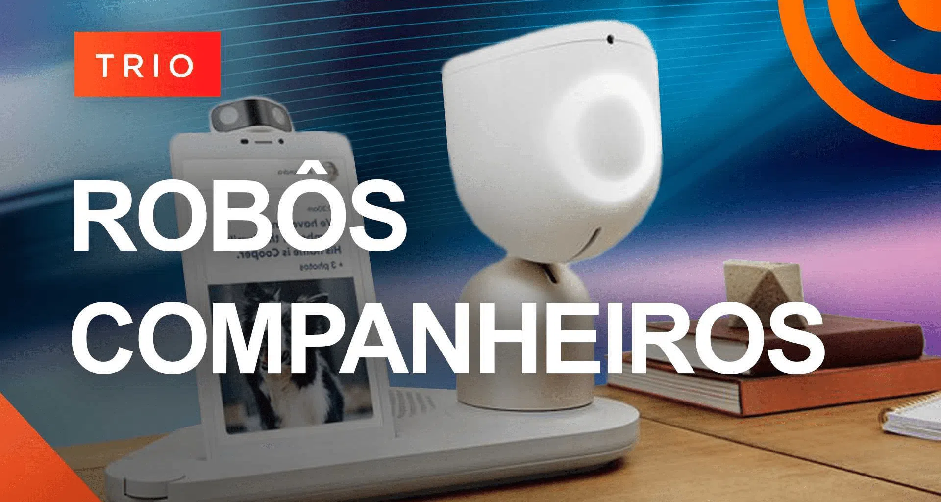 Robôs companheiros para idosos | showmetech trio